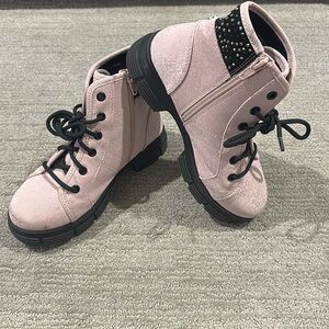Great condition pink combat boots